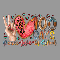 Peace Love 100 Days Of School Vintage Hoodie | Teevron