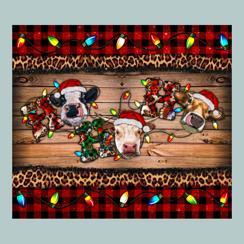 Hohoho Christmas Cows Heavy Core Tee by RanaPortraitStore | Teevron