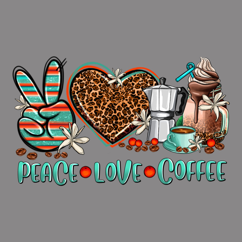 Peace Love Coffee Vintage Tee by AdoDesignShop | Teevron