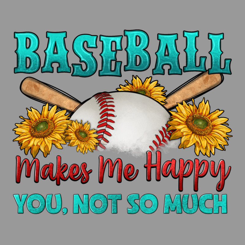 Baseball Makes Me Happy You, Not So Much Vintage Hoodie by HRA Design Shop | Teevron