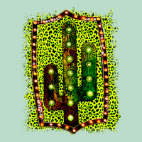 Cactus Leopard Frame Premium Hoodie | Teevron