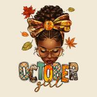 October Girl Afro Woman Fall Premium Tee | Teevron