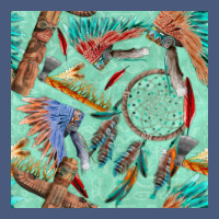 Pipe Tomahawk Dreamcatcher Headdress Seamless Patt Vintage Hoodie | Teevron