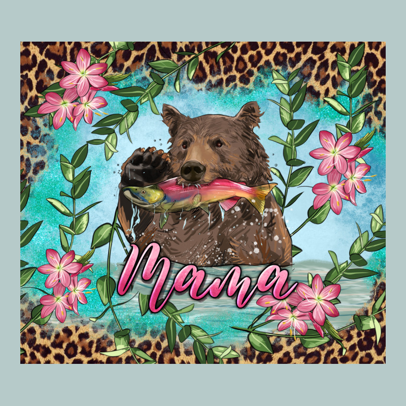 Mama Bear Haunting Fish Floral Heavy Core Tee by RanaPortraitStore | Teevron