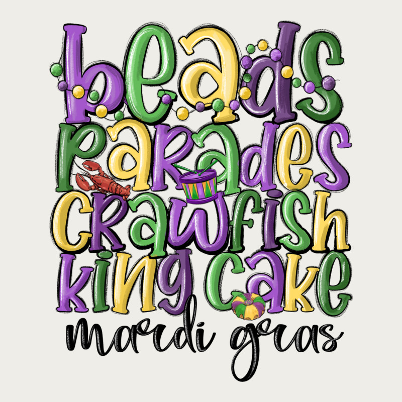 Beads Parades Crawfish King Cake Mardi Gras Zipper Hoodie by MaliasSmallBusiness | Teevron