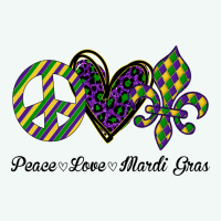 Mardi Gras Love Peace Premium Hoodie | Teevron
