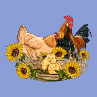 Western Coop Animals Farm Chicken Chick Rooster Sunflowers Long Sleeve Tee | Teevron