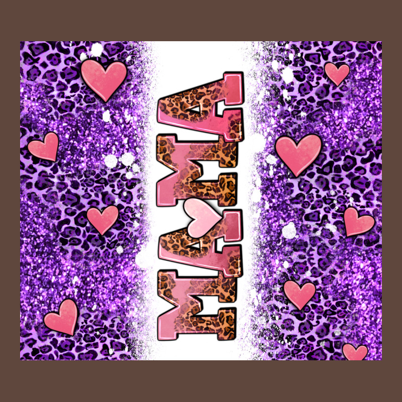 Purple Leopard Pink Mama Hearts Classic Tee by AdoDesignShop | Teevron