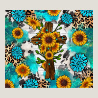 Sunflower Cross Cowhide Gemstones Heavy Core Tee | Teevron