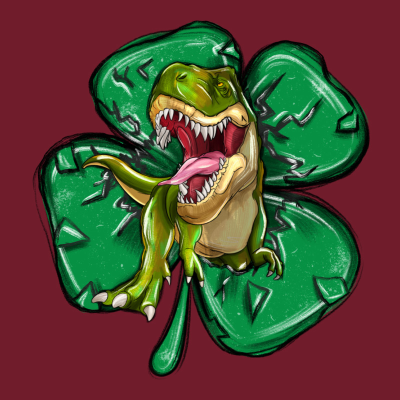 Dinosaur St Patricks Day Zipper Hoodie by MaliasSmallBusiness | Teevron