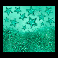 Green Glitter Star Heavyweight Sweatshirt | Teevron