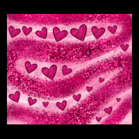 Pink Glitter Heart Heavyweight Sweatshirt | Teevron