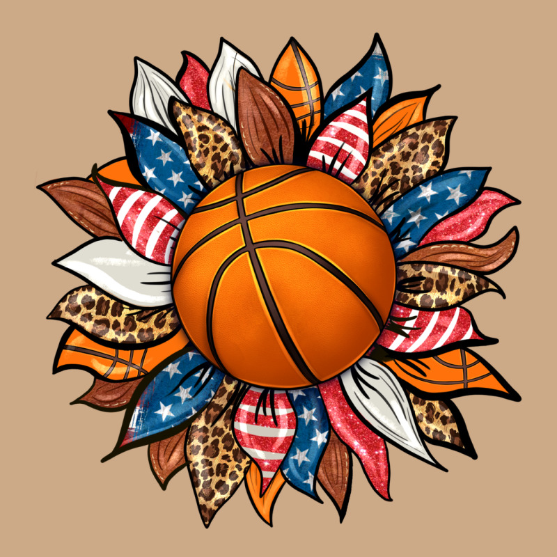 Basketball Sunflower Vintage Hoodie by HRA Design Shop | Teevron