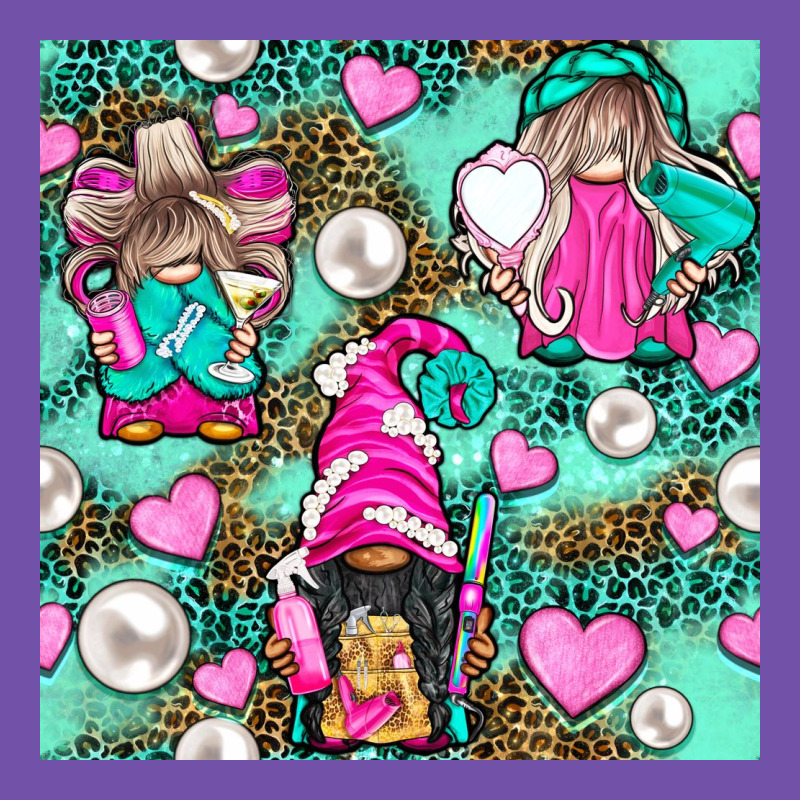 Hairdresser Gnomes With Hearts And Pearls With Leopard Premium Sweatshirt by BundleAndBundleShop | Teevron