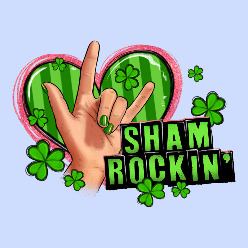 Shamrockin' Rock N Roll Female Hand Urban Heavy Tee by Artiststas | Teevron