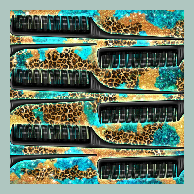 Hairdresser Parting Comb With Leopard And Glitter Seamless Pattern Bbs Premium Sweatshirt by BundleAndBundleShop | Teevron