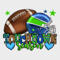 Touchdown Season American Football Green And Blue Urban Hoodie | Teevron