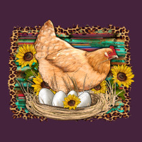 Western Farm Chicken Coop Animals Eggs Sunflowers Leopard Serape Woode Long Sleeve Tee | Teevron