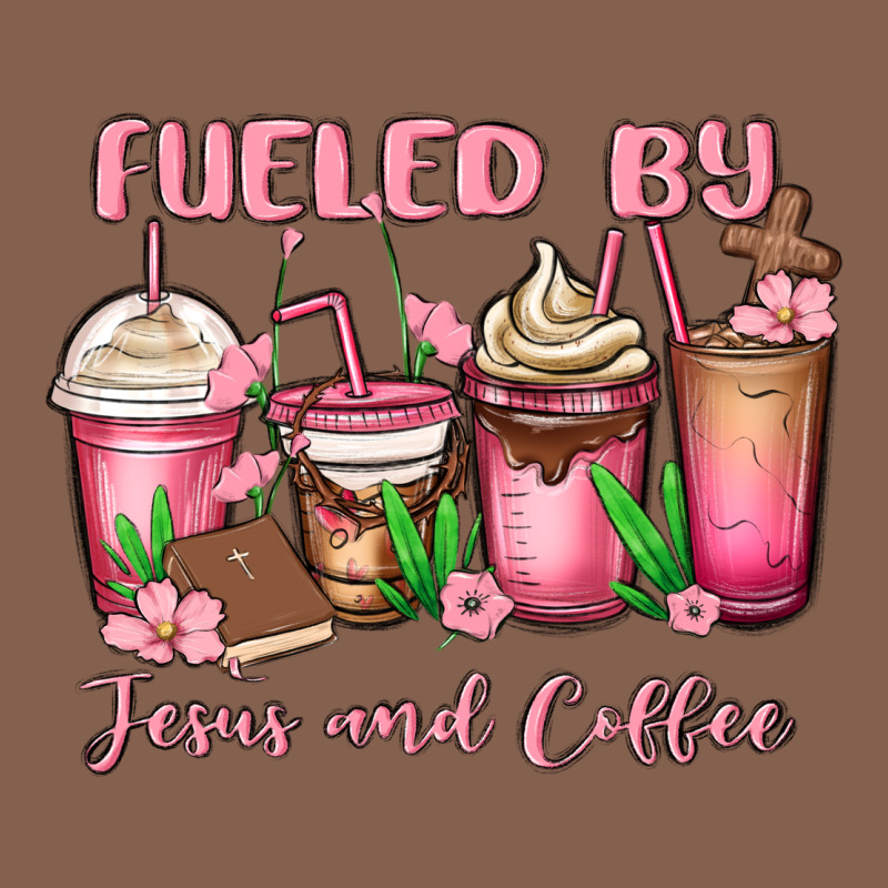 Fueled By Jesus And Coffee Zipper Hoodie by MaliasSmallBusiness | Teevron