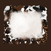 Cowhide And Leopard Background Heavy Core Tee | Teevron