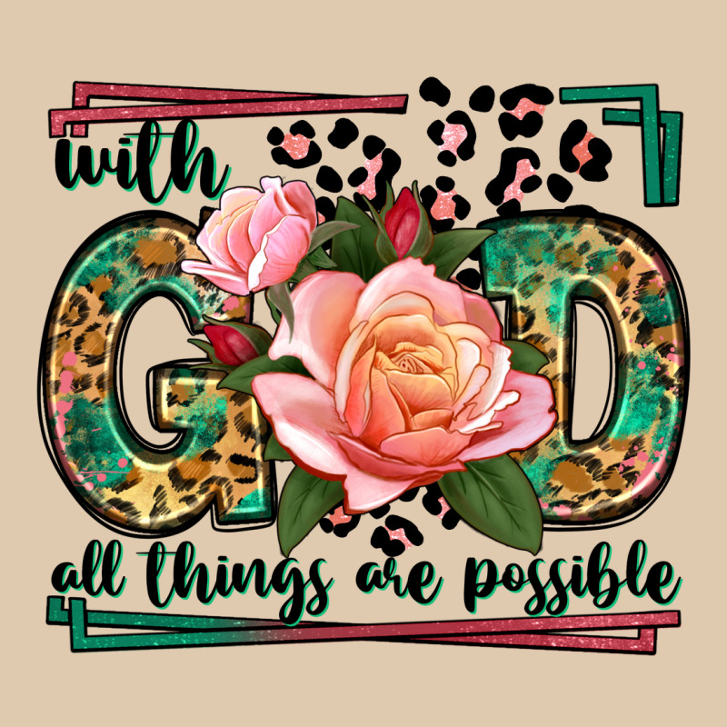 With God All Things Are Possible Leopard Frame Classic Tee by LillyAllenDesigns | Teevron