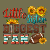 Little Sister Biggest Fan American Football Vintage Hoodie | Teevron