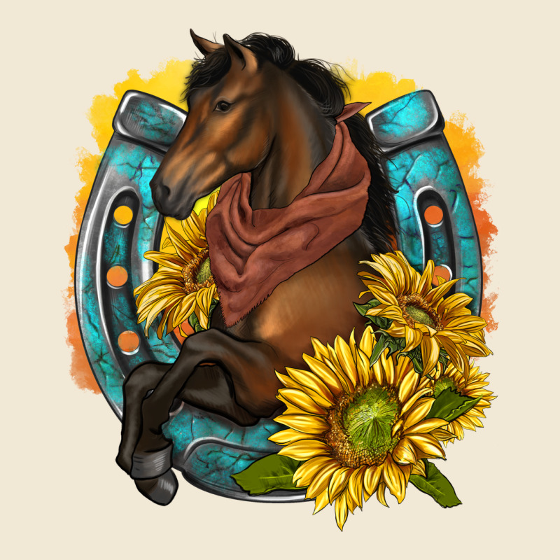 Western Horse With Horseshoe Premium Tee by texasbilliewilder | Teevron