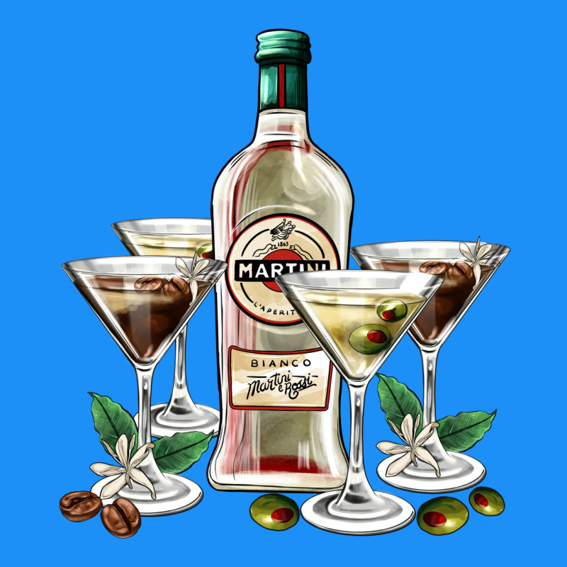 Martini Glasses And Martini Bottle Classic Tee by AdoDesignShop | Teevron