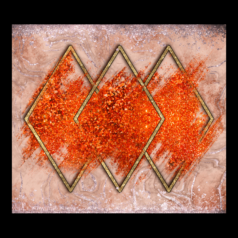 Orange Glitter Heavyweight Sweatshirt by JahusDesignShop | Teevron