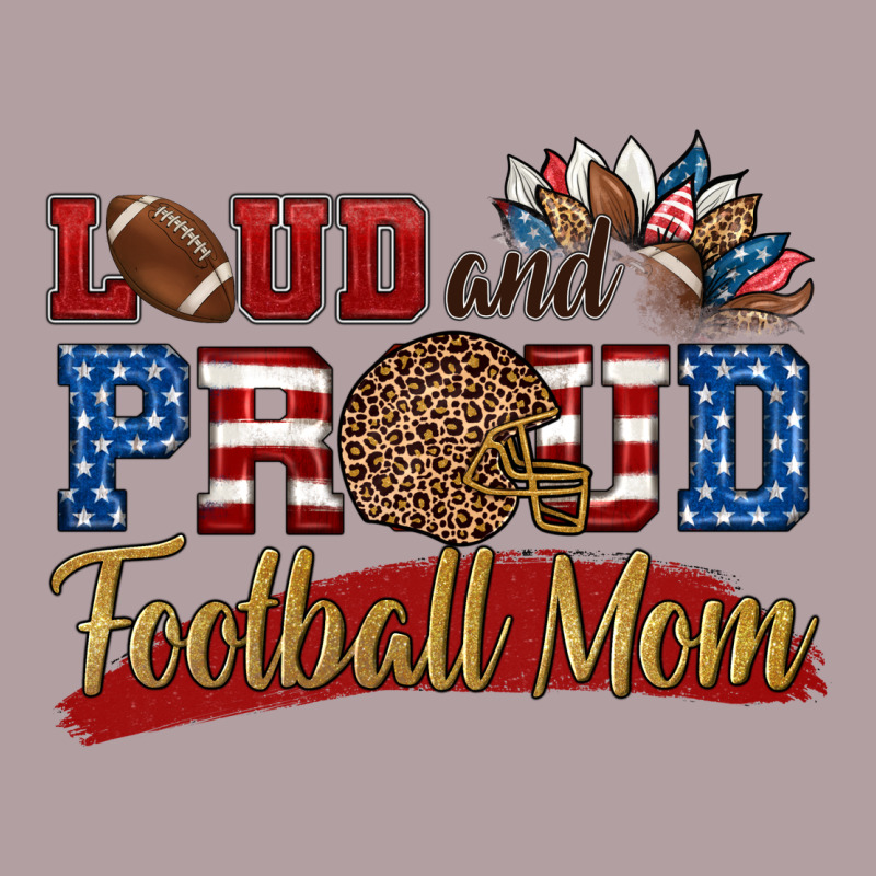 Loud And Proud Football Mom Vintage Hoodie by HRA Design Shop | Teevron
