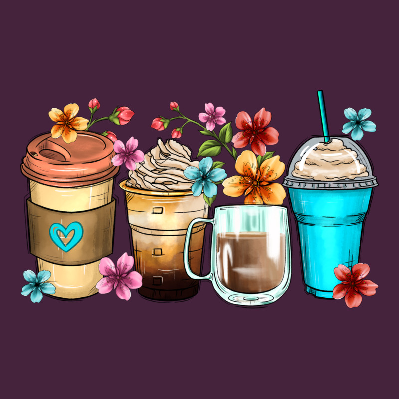 Flowers With Coffee Premium Tee by Zillion Design Studio | Teevron