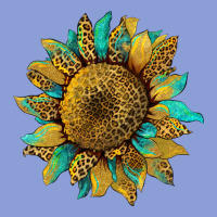 Sunflower With Leopard And Turquoise Long Sleeve Tee | Teevron