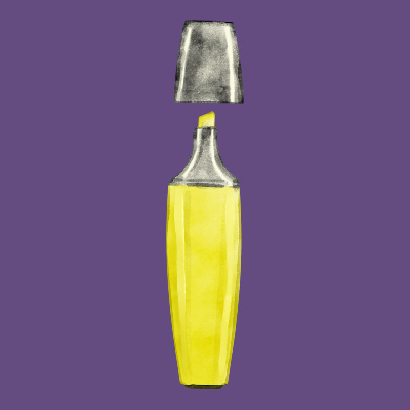 Yellow Highlighter Pen Fa Element Vintage Hoodie by FaDigitalArtStudio | Teevron