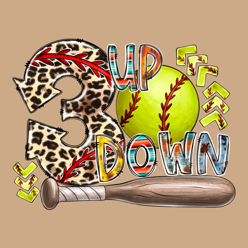 Three Up Down Softball Vintage Hoodie by RacoonDesign | Teevron