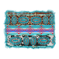 Turquoise Gemstone Background Long Sleeve Tee | Teevron