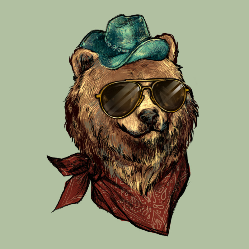 Bear Cowboy Bandana Glasses Urban Hoodie by HowdyJamesFarm | Teevron