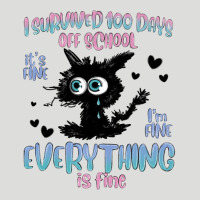 I Survived 100 Days Of School Cat Zipper Hoodie | Teevron