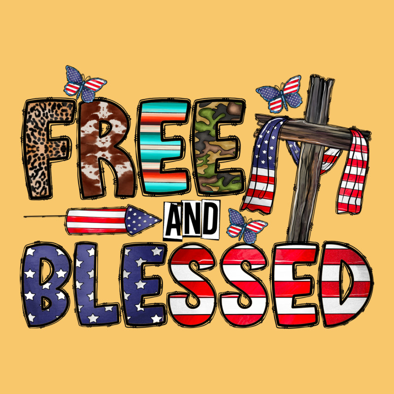 Free And Blessed Vintage Hoodie by CowhideDigitalArt | Teevron