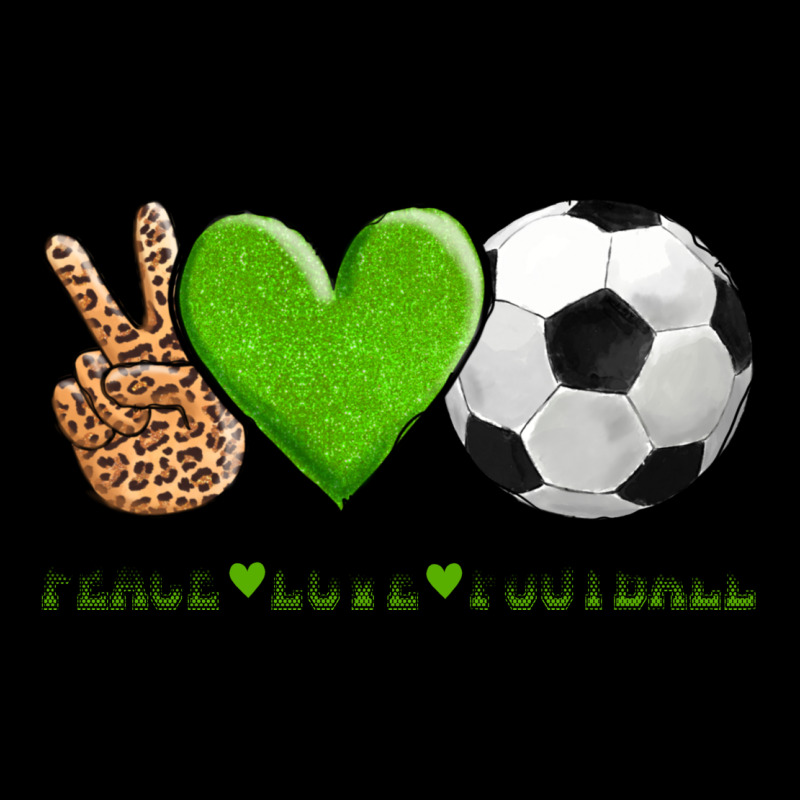 Peace Love Soccer Long Sleeve Tee by AdoDesignShop | Teevron