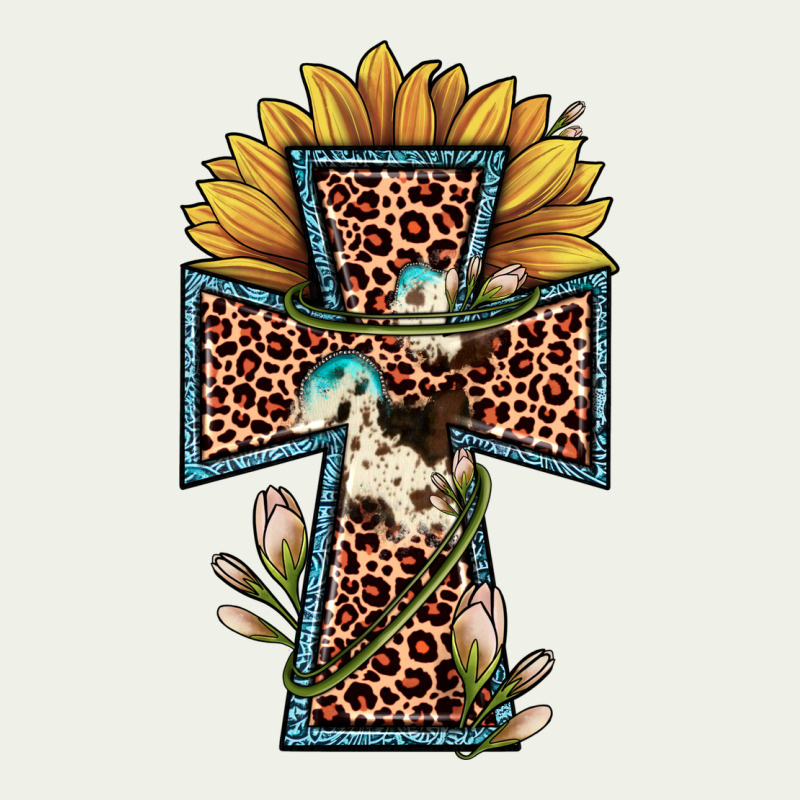 Leopard Cross  Sunflower Urban Heavy Tee by JahusDesignShop | Teevron