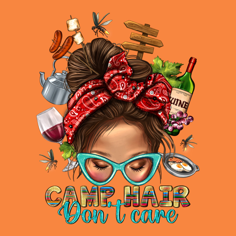 Camp Hair Dont Care Messy Bun Bbs Premium Sweatshirt by BundleAndBundleShop | Teevron