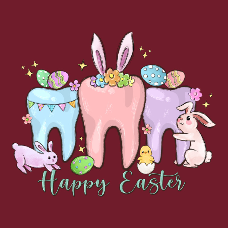 Happy Easter Teeth Zipper Hoodie by MaliasSmallBusiness | Teevron