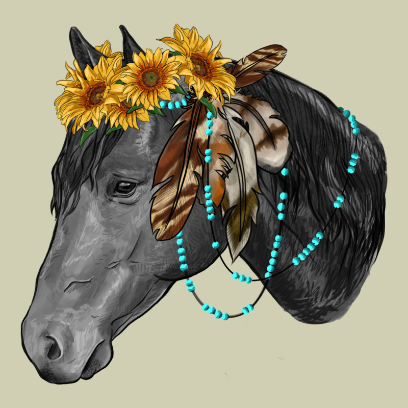Black And White Western Horse Heavy Core Tee by RanaPortraitStore | Teevron