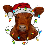 Christmas baby red angus calf with lights | Teevron