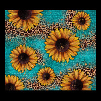 Sunflower Turquoise Glitter Heavyweight Sweatshirt | Teevron