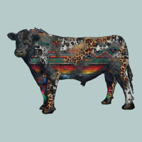 Black Angus Bull With Western Patterns Heavy Core Tee | Teevron