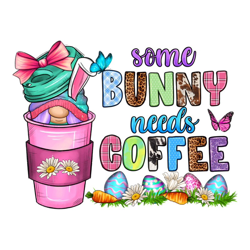 Some Bunny Needs Coffee With Gnomes Premium Tee by Zillion Design Studio | Teevron
