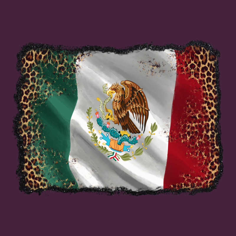 Mexico Flag Black Glitter Leopard Long Sleeve Tee by AdoDesignShop | Teevron