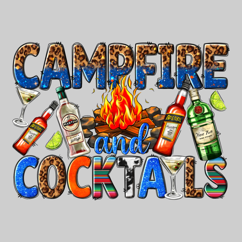 Campfire And Cocktails Premium Tee by texasbilliewilder | Teevron