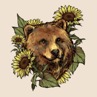 Bear Head Sunflower Urban Hoodie | Teevron